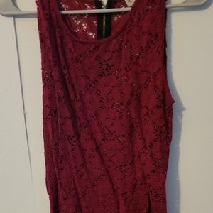 Lace tank top